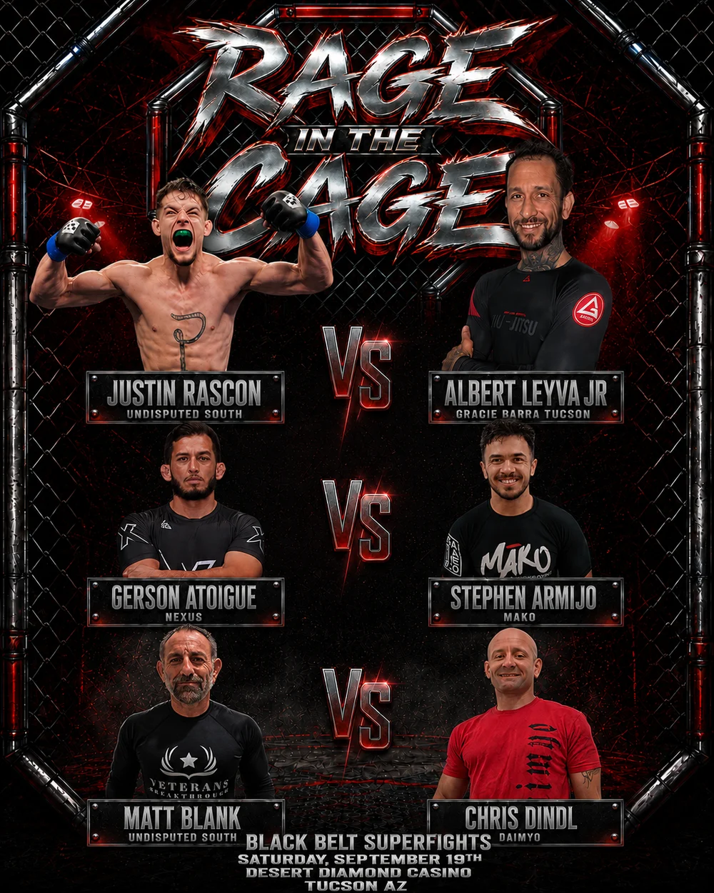 Featured Rage in the Cage September 19 superfights