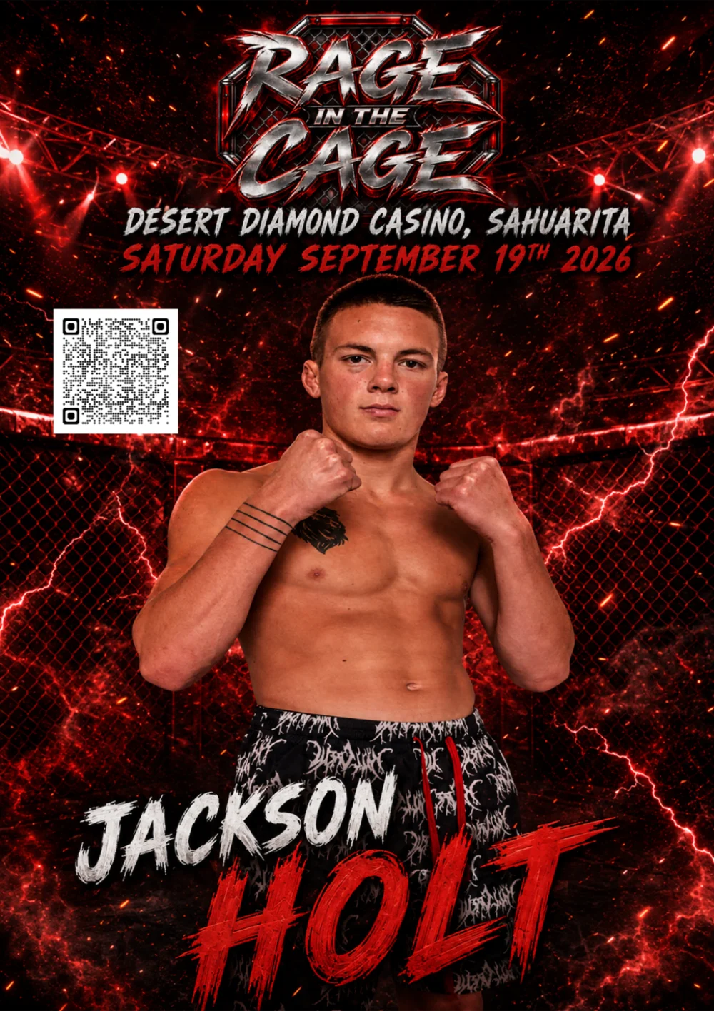 Jackson Holt - Rage in the Cage September 19, 2026