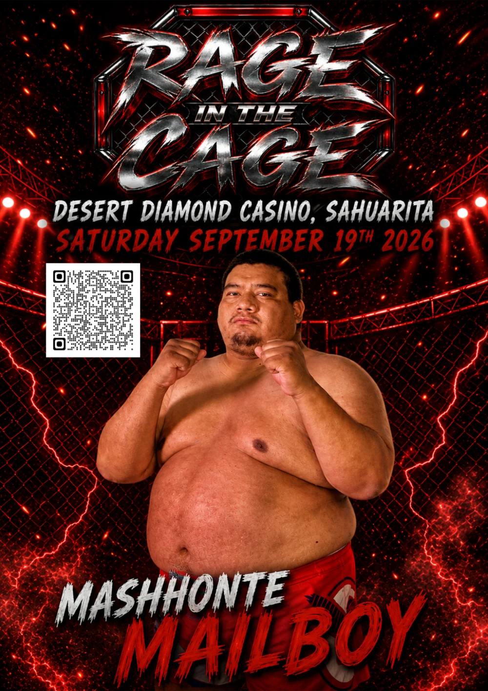 Mashhonte Mailboy - Rage in the Cage September 19, 2026