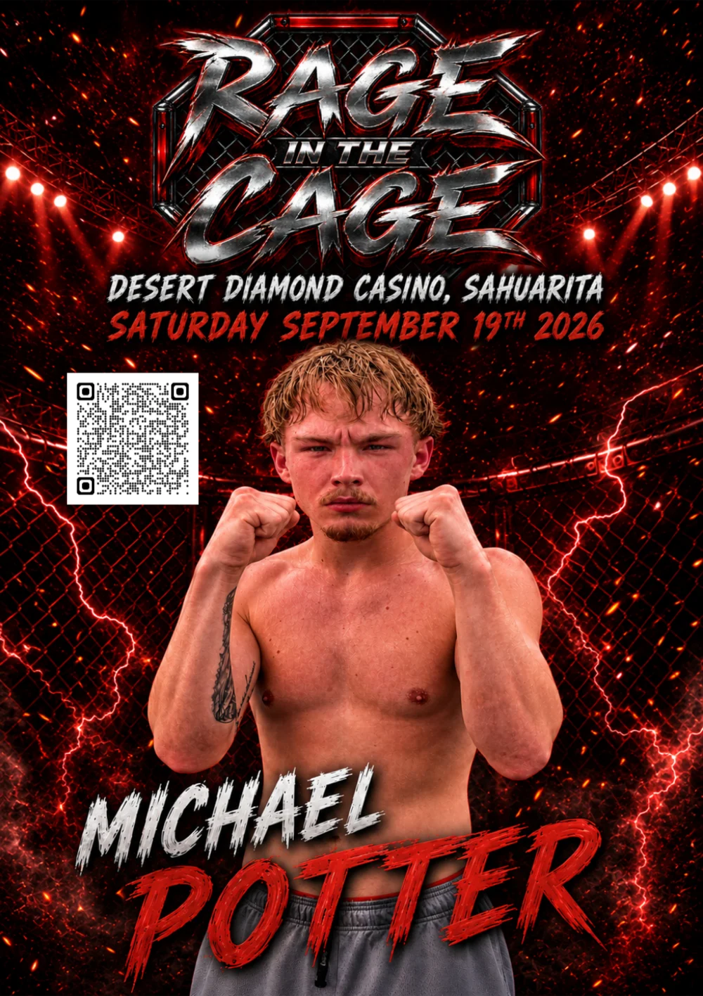 Michael Potter - Rage in the Cage September 19, 2026